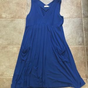 Calvin Klein pretty blue dress with pockets
